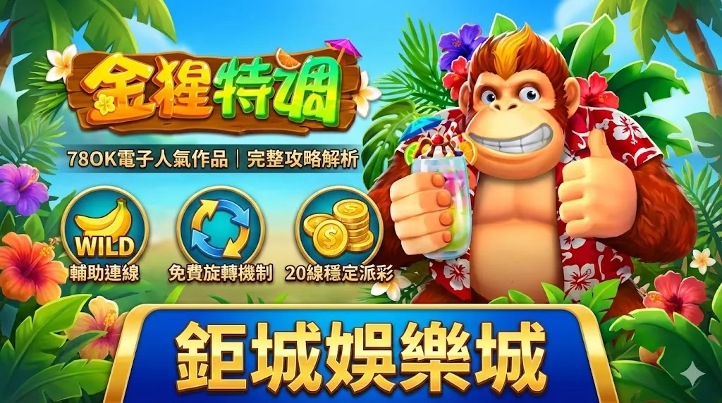 金猩特調老虎機完整介紹與玩法教學｜78OK電子人氣作品解析與實用老虎機攻略（鉅城娛樂城）