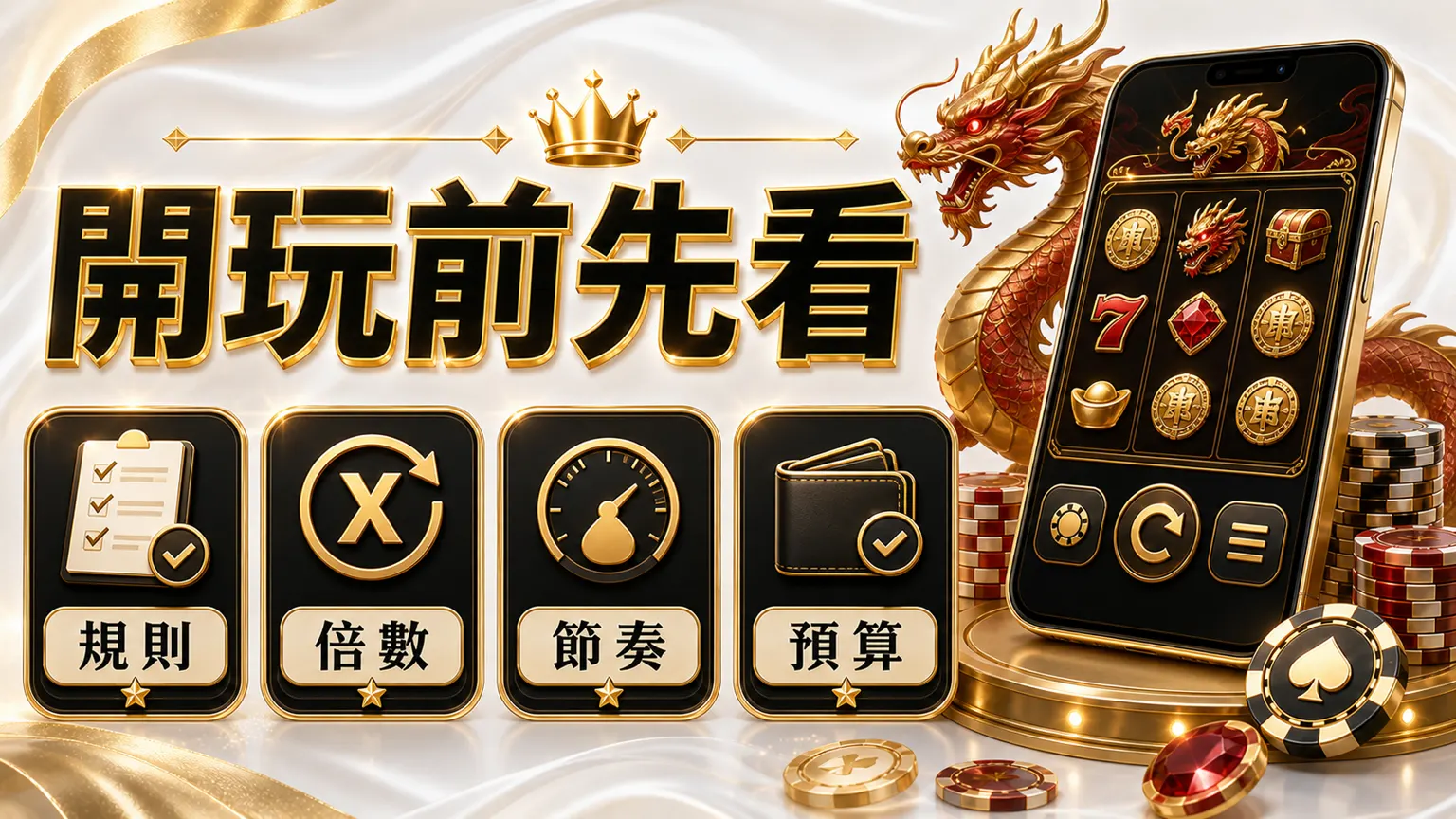 開玩前先看規則倍數節奏與預算的流程圖