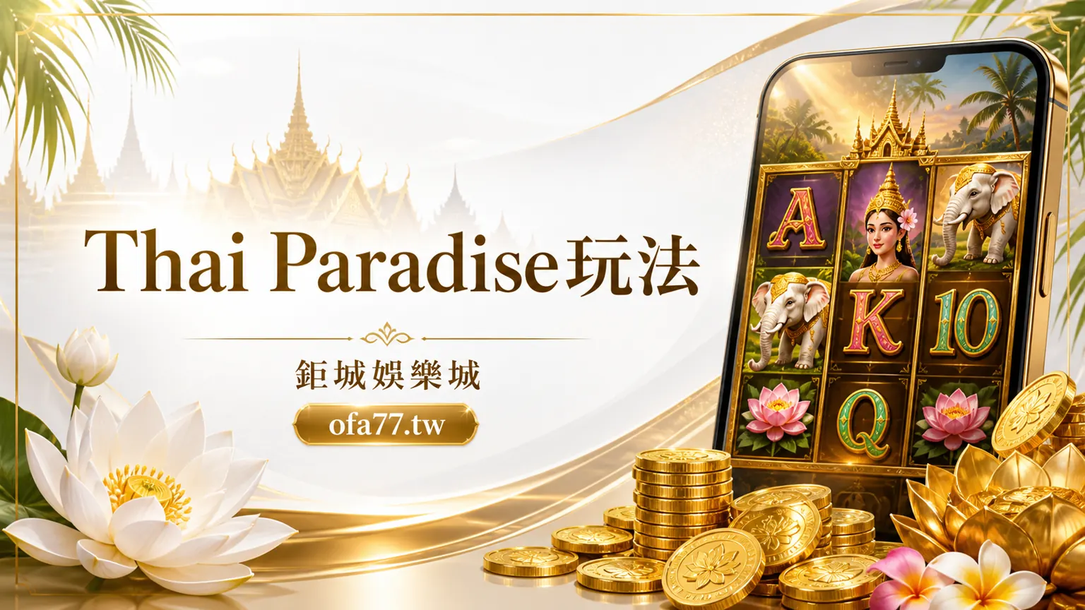 鉅城娛樂城 Thai Paradise 玩法封面,泰國主題、手機老虎機畫面與預算控管重點