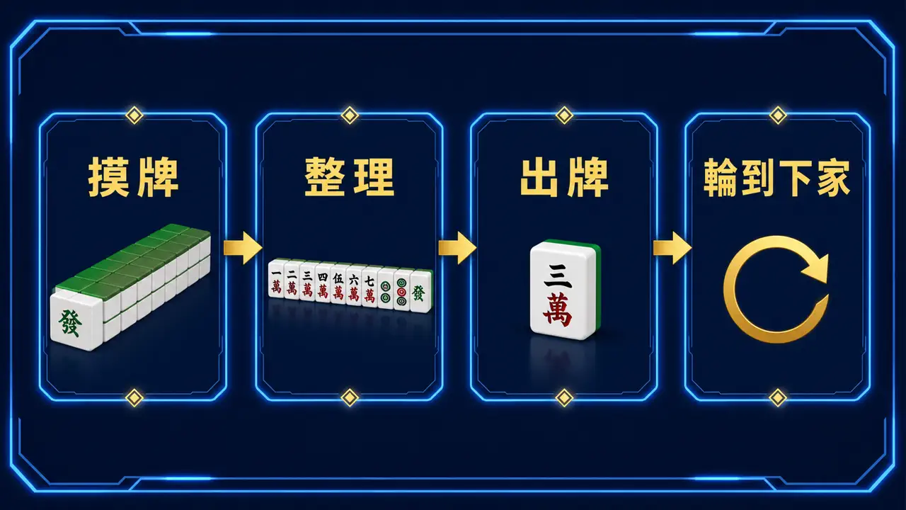 麻將基本規則怎麼學？摸打流程、吃碰槓與開局前約定