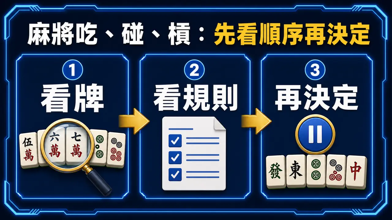 鉅城娛樂城開局前先確認四人是否採用相同的花牌、連莊與台數規則。操作提醒圖