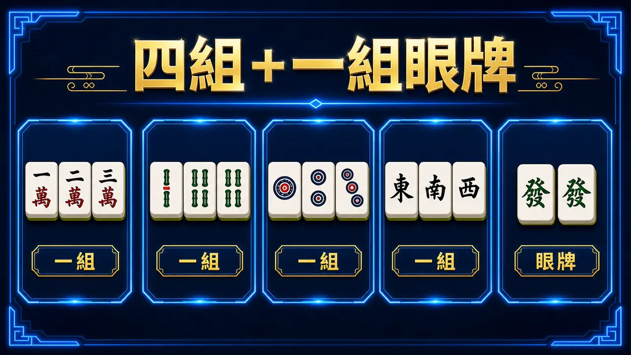 鉅城娛樂城麻將胡牌規則主視覺整理圖
