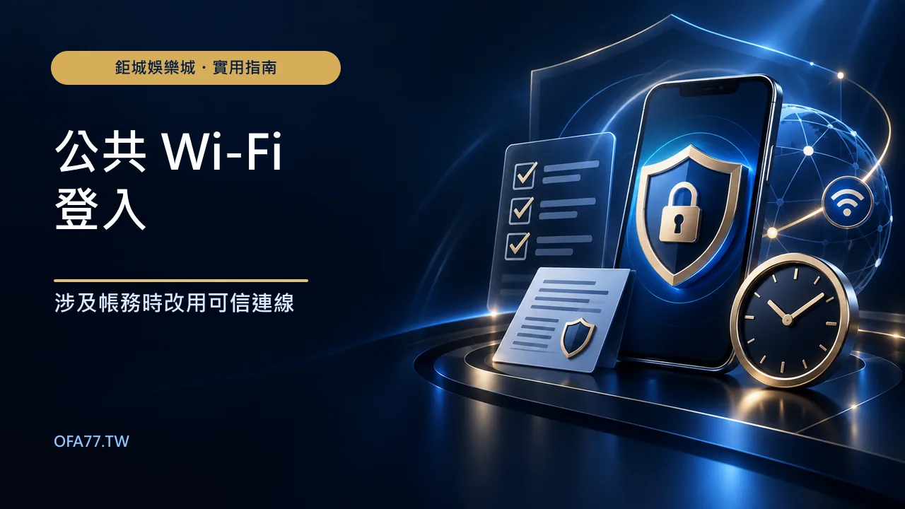 公共 Wi-Fi 可以登入娛樂城嗎?連線風險與安全操作建議精選圖